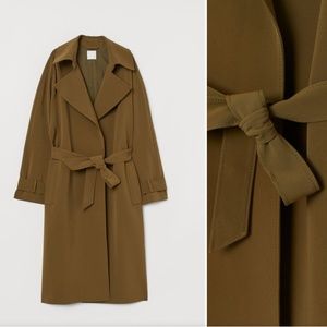 Khaki green Trench-coat
